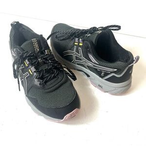 Asics Gel Venture 8 Shoes Black Purple Womens Size 8.5 Running Sneakers 1012A708